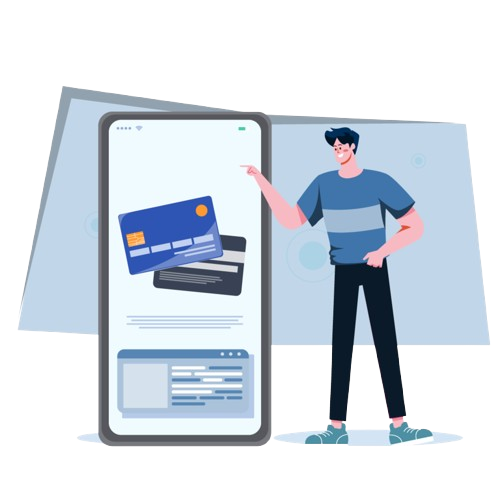 Modern Credit & Debit Card Gateway Illustration